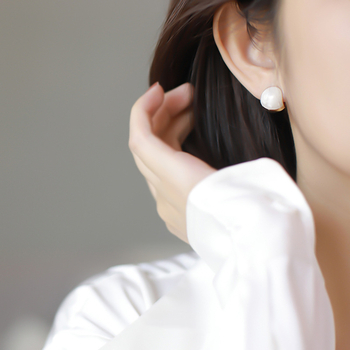 Клипсове за уши за жени от цинкова сплав, геометричен диск дизайн, покритие с капещо масло, без обици, стил Xiao Xiang Feng.