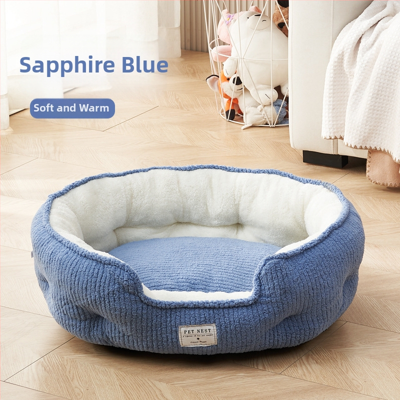 Pelíšok pre psy a mačky — flanel, pratelný, bez montáže, zimný teplý pelech