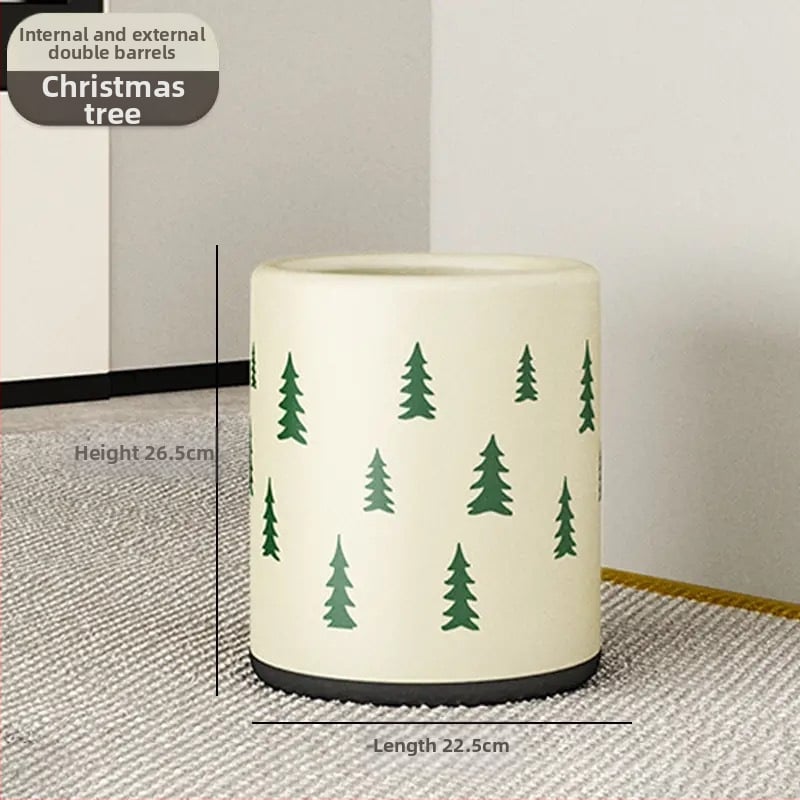 Nordic stiliaus šiukšlių dėžė, plastikinė, talpa >12L, namų naudojimui, be dangtelio