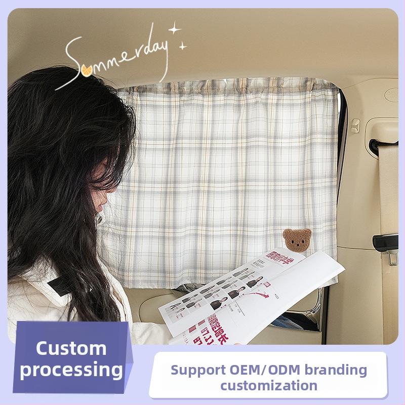 Slnečná clona do auta s prisávkou, vzor medvej siete, polopriesvitný materiál, univerzálne prevedenie, visiaca verzia