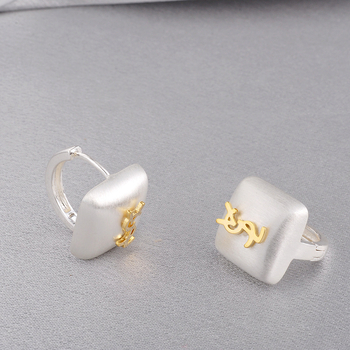 Mingdu Jewelry meďové geometrické náušnice – elektroplatované povrchové úpravy, módny štýl, pre ženy