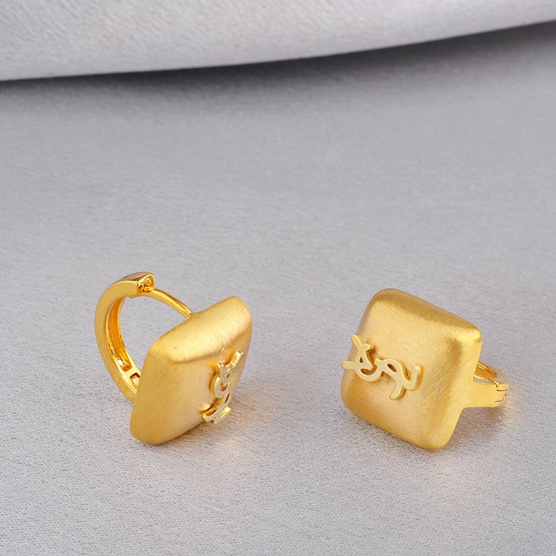 Mingdu Jewelry meďové geometrické náušnice – elektroplatované povrchové úpravy, módny štýl, pre ženy