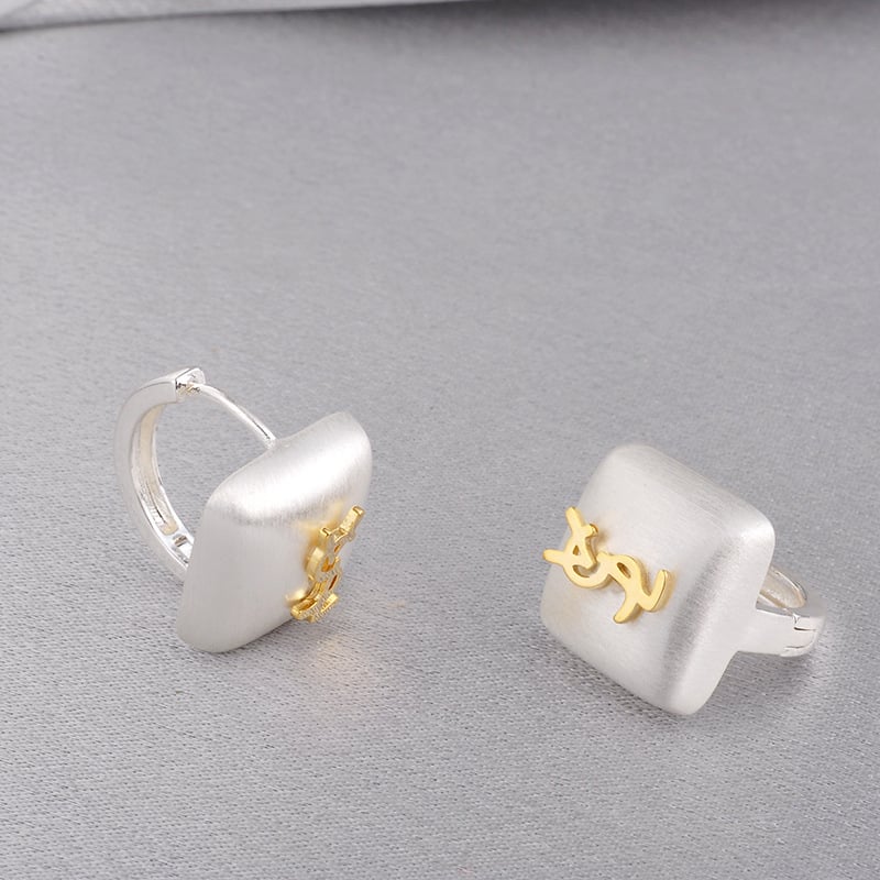 Mingdu Jewelry meďové geometrické náušnice – elektroplatované povrchové úpravy, módny štýl, pre ženy