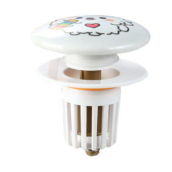 Karikatura dizajn odvodnjavanja za umivaonik, vučni tip, ABS+keramika, oblik P-oblika, model MPTTXKT001, brend Mi xiaomu