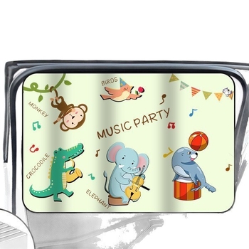 Umbră magnetică pentru mașină pentru geam lateral — stil desen animat, universală, agățată, poliester gros opac