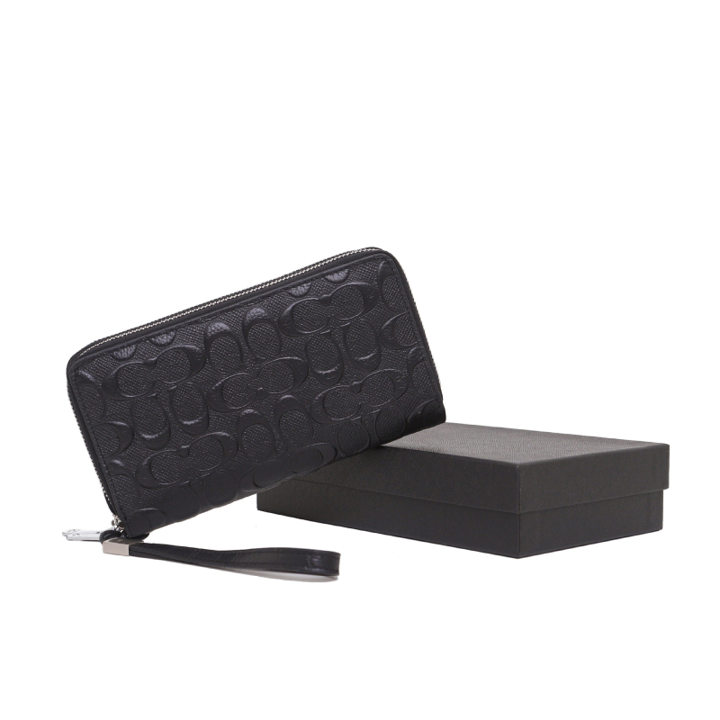 Μακρύ πορτοφόλι από γνήσιο δέρμα, Α’ στρώμα βοδινού δέρματος, μονόχρωμο, με πολλαπλά διαμερίσματα, αδιάβροχο