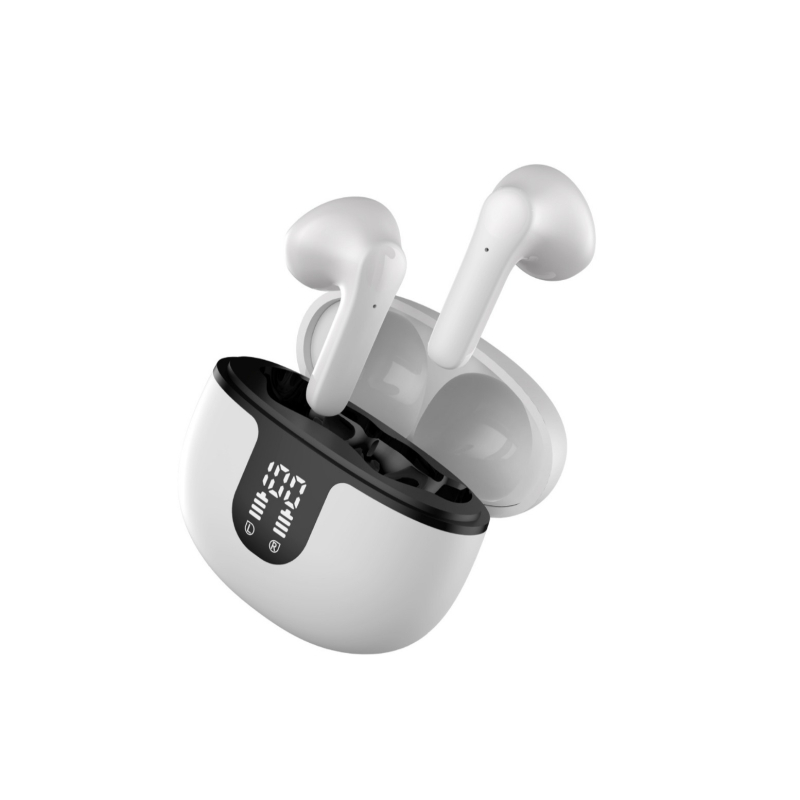 Zayson TWS Slúchadlá Bluetooth 5.3, HD digitálny displej, Potlačenie hluku, IPX5 odolnosť voči vode, 4–8 h výdrže batérie