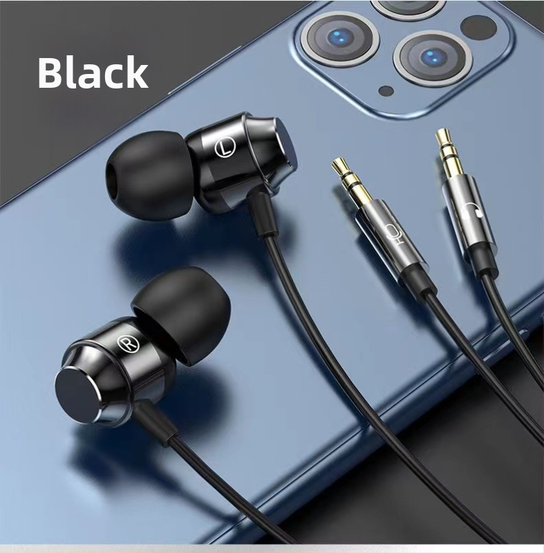 PC in-ear slúchadlá, model S5, dynamický reproduktor, kábel 2–3 m, citlivosť 106 dB
