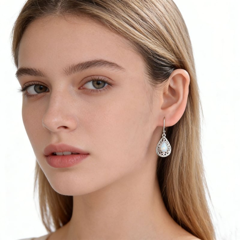 Овеци от 925-стерлингово сребро, капковидна форма, за жени, лято 2025