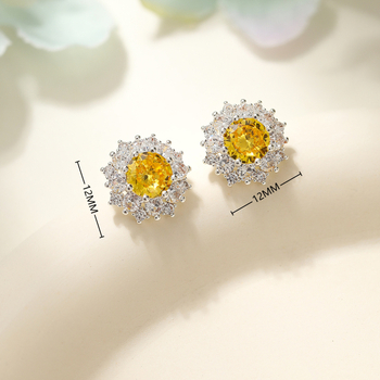 Weidni náušnice s tvarem kvetu, pozlátená meď a 925 strieborná ihla, ľahký luxusný štýl