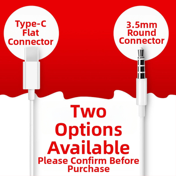 In-ear slúchadlá s káblovým Type-C, Android kompatibilné, pohyblivý vinutový ovládač, univerzálna kompatibilita