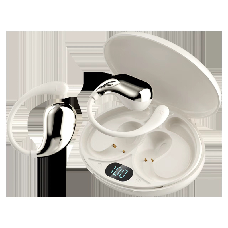 Căști cu conducție osoasă, fără fir, montate pe ureche – HiFi sunet, difuzor de 13 mm, răspuns în frecvență 20 Hz–20 kHz