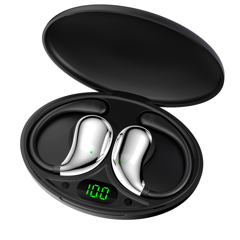 Căști cu conducție osoasă, fără fir, montate pe ureche – HiFi sunet, difuzor de 13 mm, răspuns în frecvență 20 Hz–20 kHz
