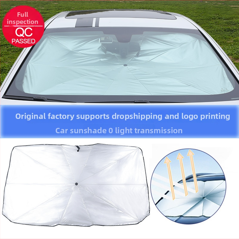 Automašīnas saules aizsargs priekšējā stikla, teleskopiska uzstādīšana, universāla pielāgošana, materiāls lente, logotipa druka pieejama