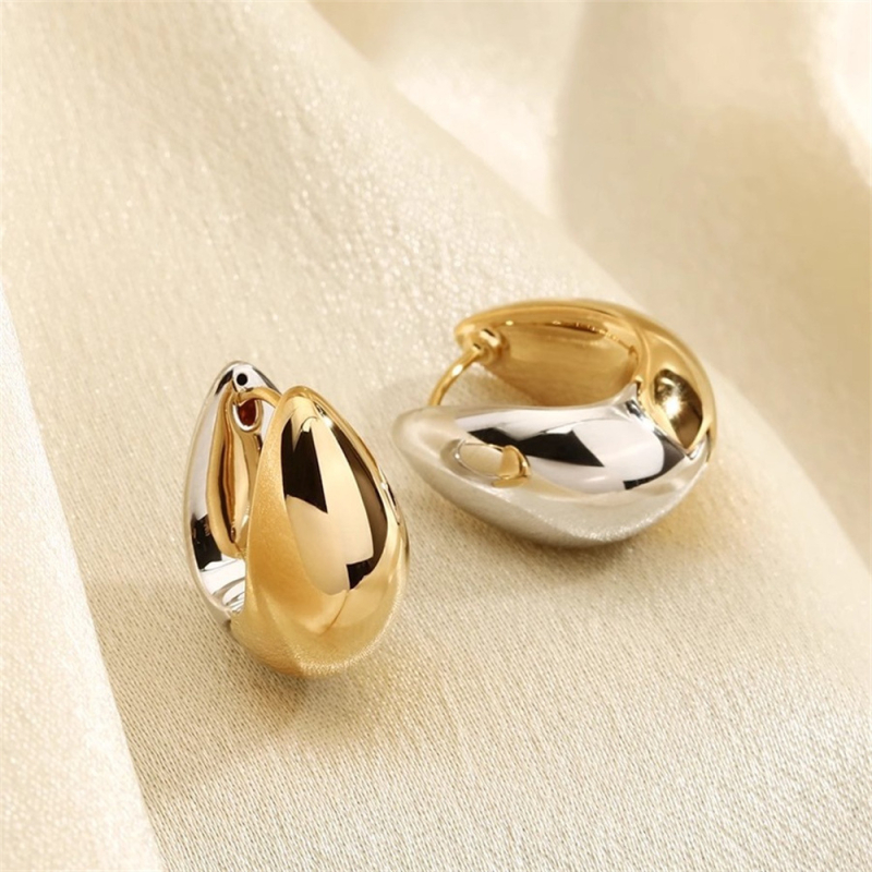 Cercei din cupru placare electro, design geometric, Joseph, pentru femei, modă de înaltă clasă