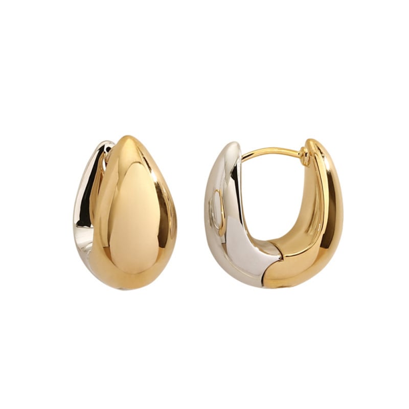 Cercei din cupru placare electro, design geometric, Joseph, pentru femei, modă de înaltă clasă