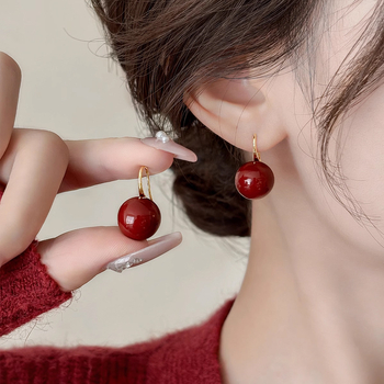 Auskari ar imitācijas pērlēm, ģeometrisks/U veida dizains, elektroplatēšana, ausu stiprinājumi no 925 sudraba, retro stils