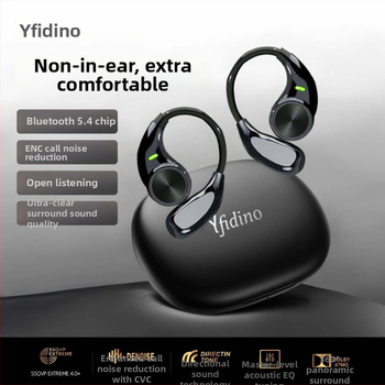 Căști cu conductie osoasă, Bluetooth fără fir, cu design clip peste ureche pentru sport, rază 10 m, autonomie 4–8 ore, Bluetooth 5.4, rezistente la apă