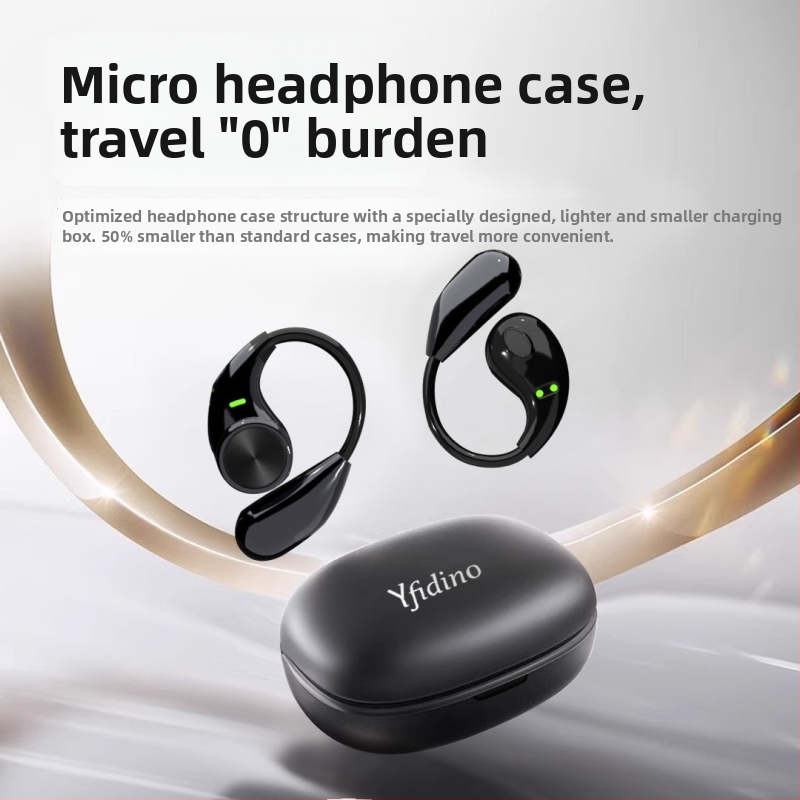 Căști cu conductie osoasă, Bluetooth fără fir, cu design clip peste ureche pentru sport, rază 10 m, autonomie 4–8 ore, Bluetooth 5.4, rezistente la apă