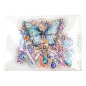 PET naljepnica papir za DIY s motivima nakita: ogrlica i naušnice; Brand: Leda tong; Materijal: PET; Obrt: naljepnice, tisak; Personalizacija: Ne