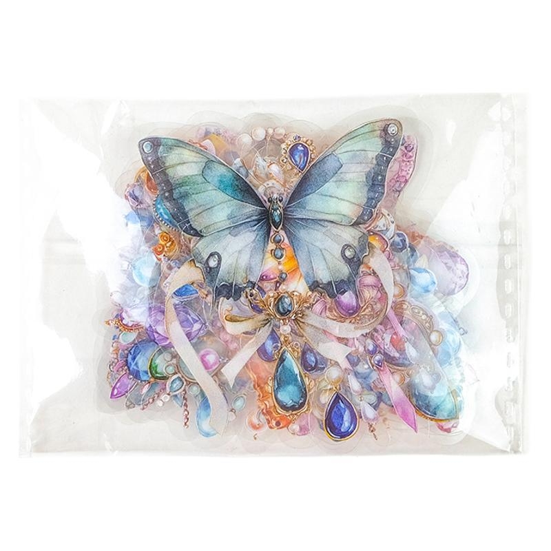 PET naljepnica papir za DIY s motivima nakita: ogrlica i naušnice; Brand: Leda tong; Materijal: PET; Obrt: naljepnice, tisak; Personalizacija: Ne