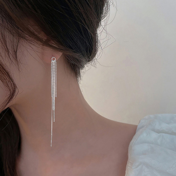 Réz fülbevalók, Silver Tower, geometriai dizájn, koreai stílus, friss és édes