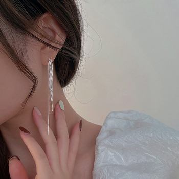 Réz fülbevalók, Silver Tower, geometriai dizájn, koreai stílus, friss és édes