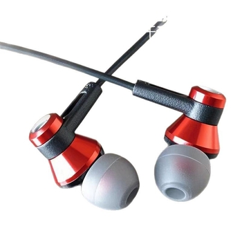 Компютърни слушалки с 2 м кабел, in-ear стил, 3,5 мм жак, микрофон, дизайн на Железния човек, модел J112 (честотен диапазон 20-20 kHz; драйвер 10 мм; тегло 25 g)