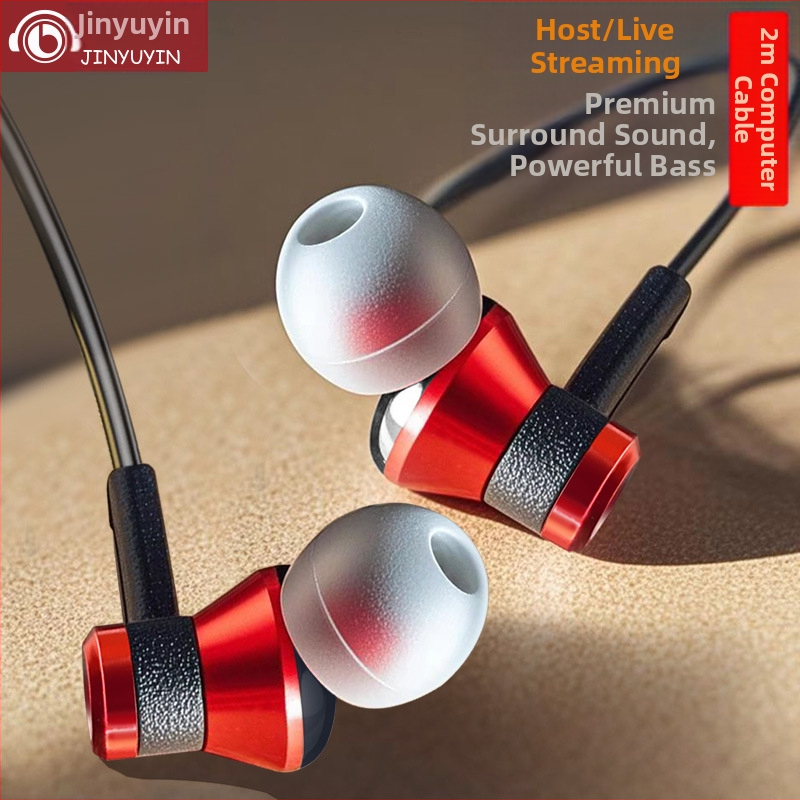 Počítačové slúchadlá s 2 m káblom, in-ear štýl, 3,5 mm konektor, s mikrofónom, Iron Man dizajn, model J112 (frekvencia 20-20 kHz, 10 mm menič, hmotnosť 25 g)