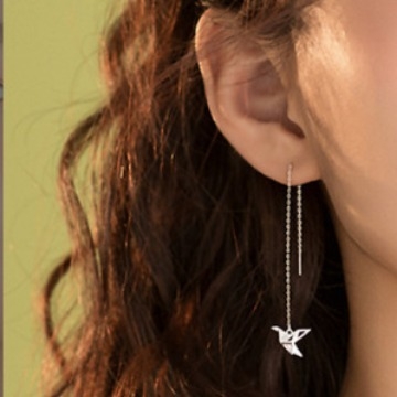 925 ezüst fülbevalók állatövi motívummal, édes és hűvös stílus, személyes divat kiegészítő