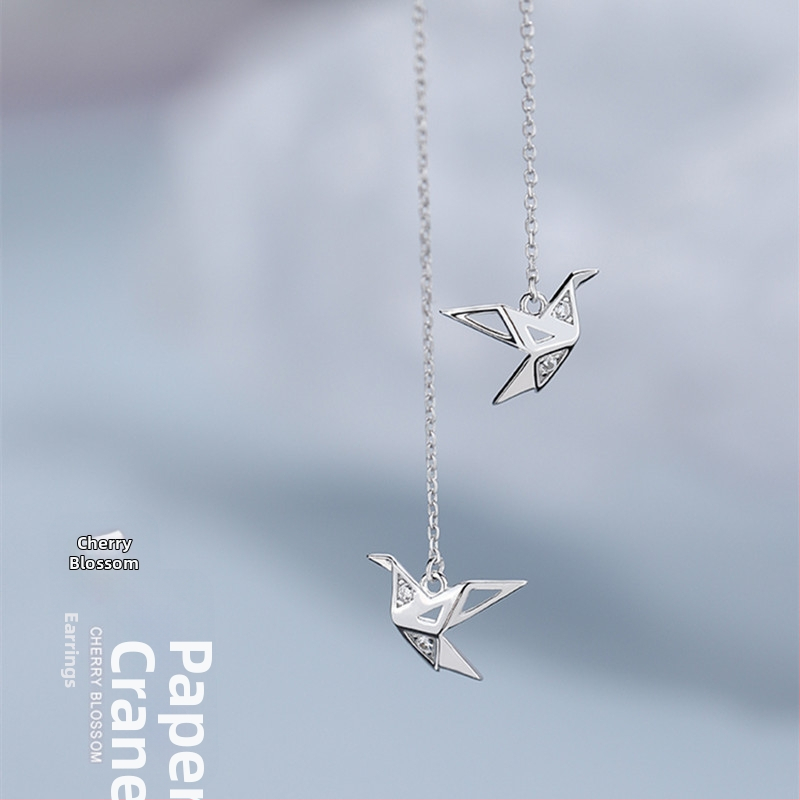 Sudraba 925 auskari ar dzīvnieka zodiaka motīvu, salds un svaigs stils, personīgais modes aksesuārs