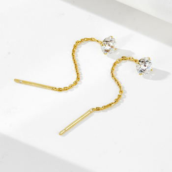 Fülbevalók — 925-ös ezüst, Geometriai forma, Súly 0,7 g, Nőknek, Divatos stílus