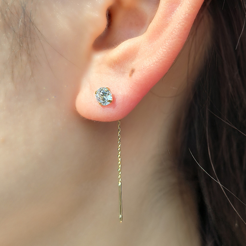 Fülbevalók — 925-ös ezüst, Geometriai forma, Súly 0,7 g, Nőknek, Divatos stílus