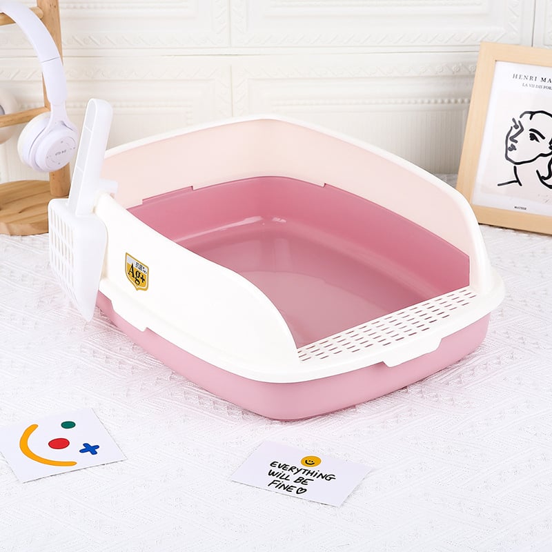 Κάδος άμμου γάτας με ενισχυμένο πεντάλ, ημι-κλειστή αντι-διασποράς κατασκευή, αφαιρούμενος και πλένεται, PVC, Hongyue Special Pet