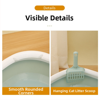 Κουτί άμμου για γάτες - PP υλικό - για γάτες - μάρκα Cute down sentient beings