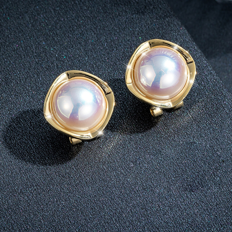 Naušnice s imitacijom bisera — Timmy Jewelry, legura, elektropliranje, osobni stil