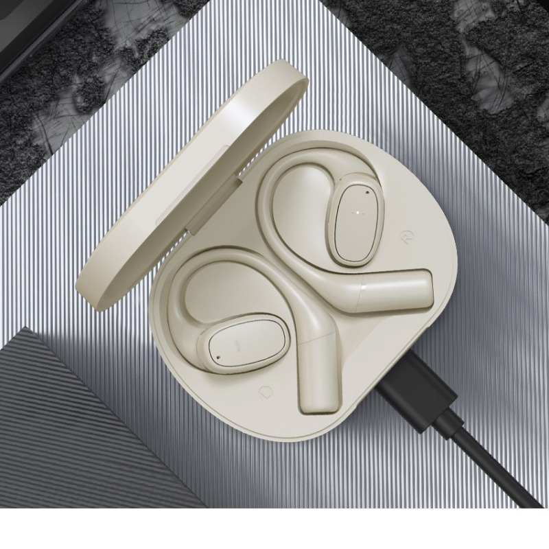 AI slušalice za prijevod za konferencije — prijevod u stvarnom vremenu, višejezični prijevod, Bluetooth 5.3, nošenje na uho uz kukicu, dodirno upravljanje, model V1