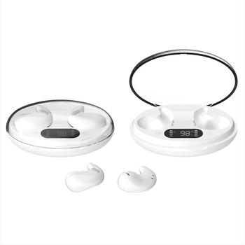 Leber ultra ľahké spánkové slúchadlá, Bluetooth 5.4, otvorený dizajn na stranové spanie, dosah 10 m, IPX3, 5 h batérie