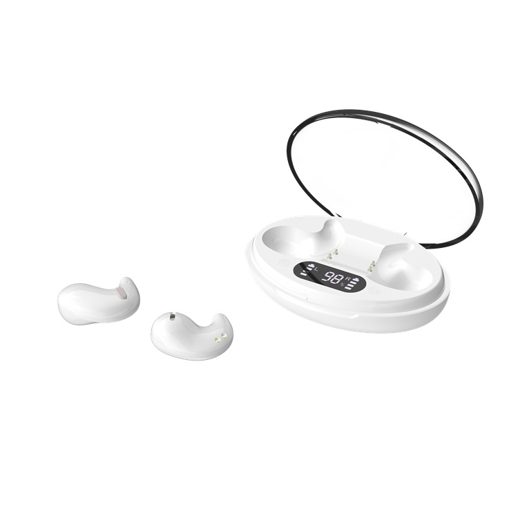 Leber ultra ľahké spánkové slúchadlá, Bluetooth 5.4, otvorený dizajn na stranové spanie, dosah 10 m, IPX3, 5 h batérie