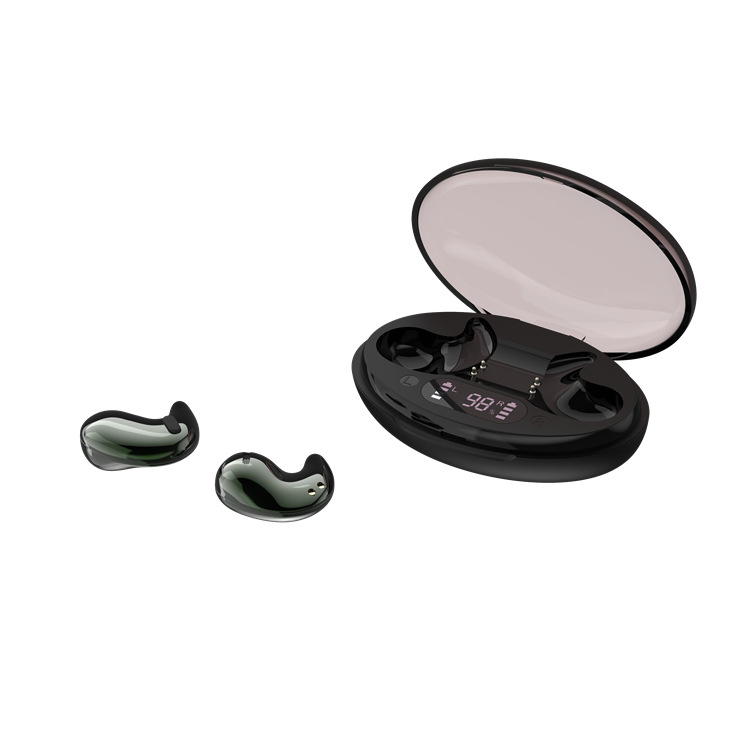 Leber ultra ľahké spánkové slúchadlá, Bluetooth 5.4, otvorený dizajn na stranové spanie, dosah 10 m, IPX3, 5 h batérie