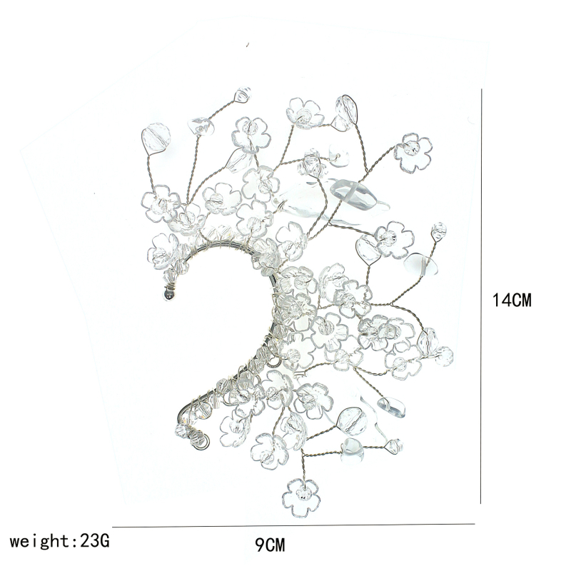 Αυθεντικά σκουλαρίκια από ακρυλικό με λουλούδια, γυάλινα κρύσταλλα, χειροποίητα πλεκτά, κρύσταλλο ένθετο