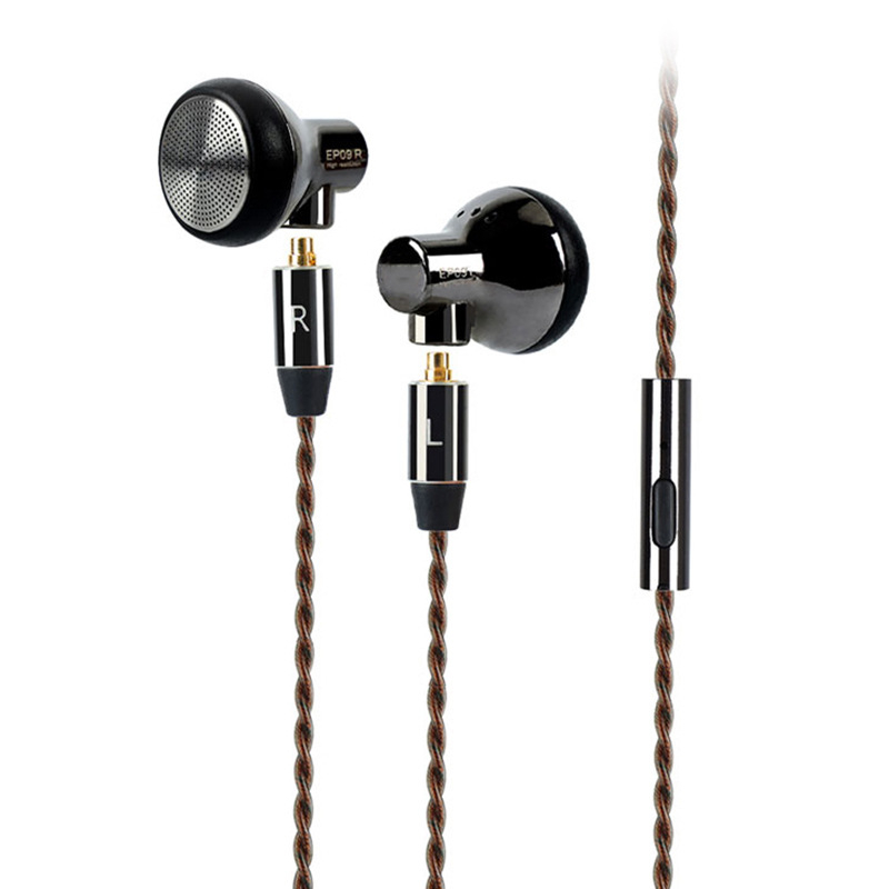 HiFi ενσύρματα ακουστικά τύπου in-ear με αποσπώμενο καλώδιο MMCX, 14,8 mm δυναμικοί οδηγοί, εύρος συχνοτήτων 20–20000 Hz, OFC καλώδιο 1,2 m, με μικρόφωνο