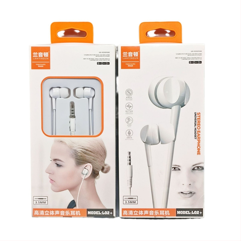 Káblové in-ear slúchadlá s inline ovládaním, dynamický menič, dĺžka 1 m