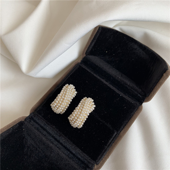 Cercei ammjoo, metal, design în formă de U, ace din cupru (Brand: ammjoo; Material: metal; Stil: U-shape; Material ac urechi: cupru)