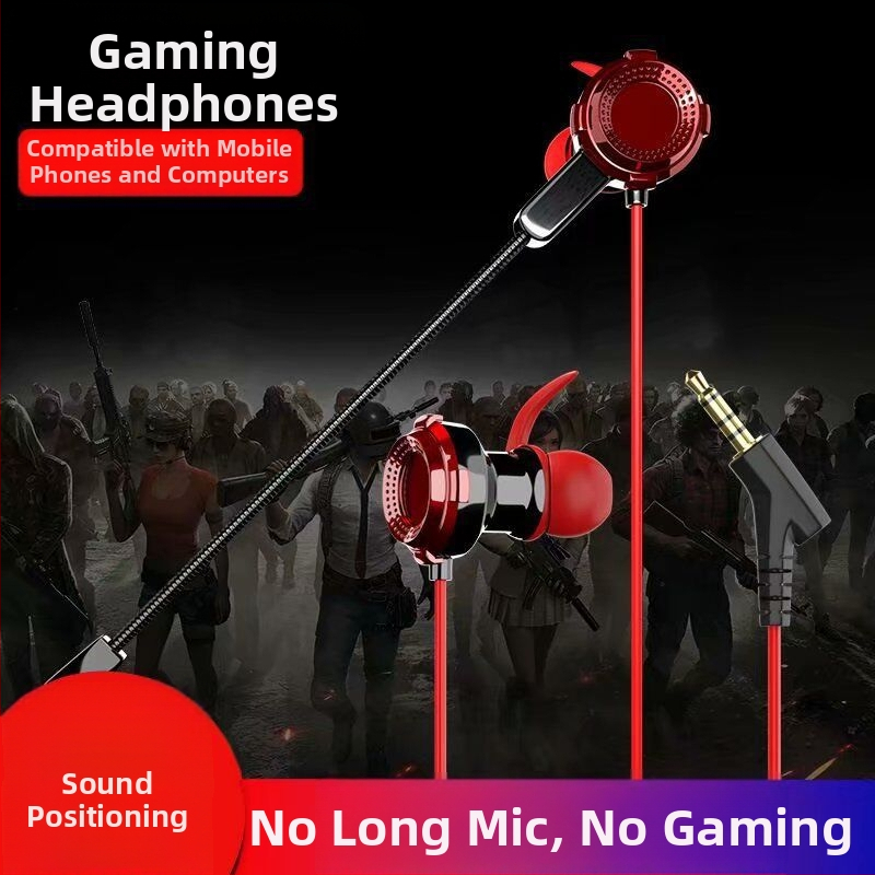 Jiazhi Le In-Ear spēļu austiņas, ar kabeli, jutība 98 dB, kabeļa garums 120 cm