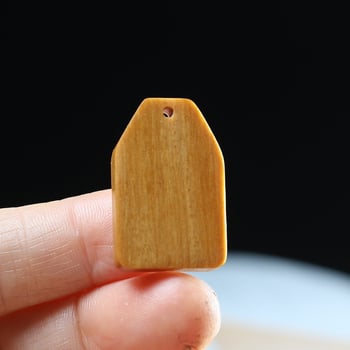 Pandantiv din lemn pentru mașină cu mărgele DIY gravate — Shuo heng, lemn, modele variate, primăvara 2024