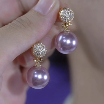 Cercei din cupru, design geometric, placare electrolitică, stil lux lejer, toamna 2024