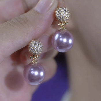 Cercei din cupru, design geometric, placare electrolitică, stil lux lejer, toamna 2024