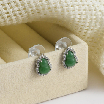 Cercei clip-on din cupru, formă geometrică, placare electrolitică, stil chinezesc nou, pentru femei