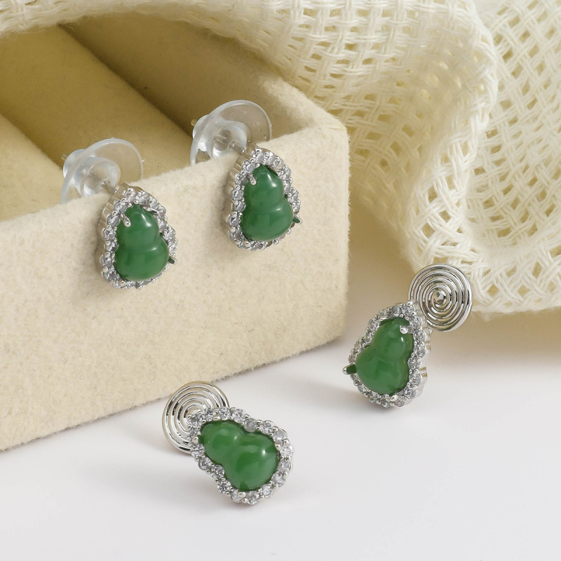 Cercei clip-on din cupru, formă geometrică, placare electrolitică, stil chinezesc nou, pentru femei